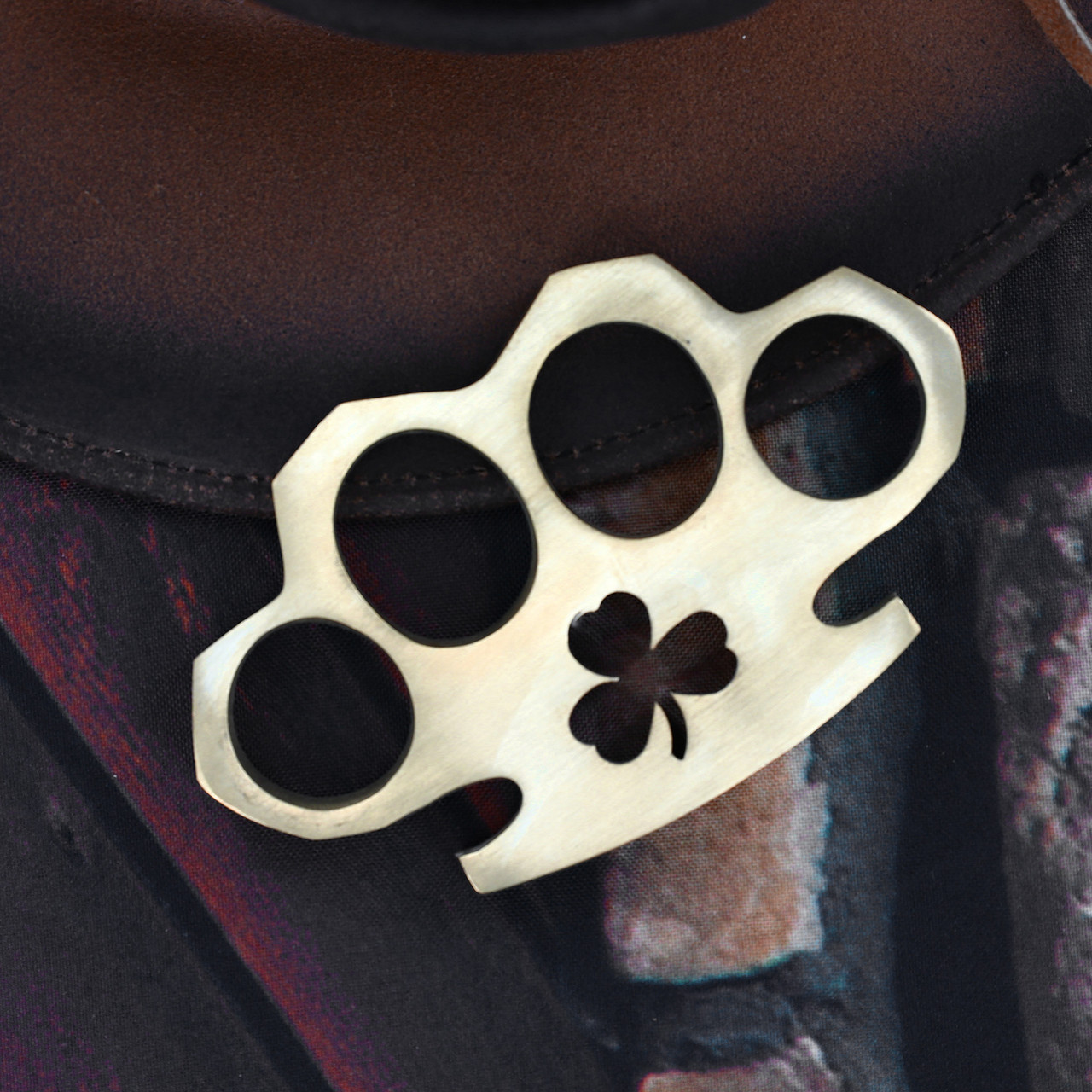 Lucky Punch 100% Pure Brass Knuckle Duster Novelty Paper Weight