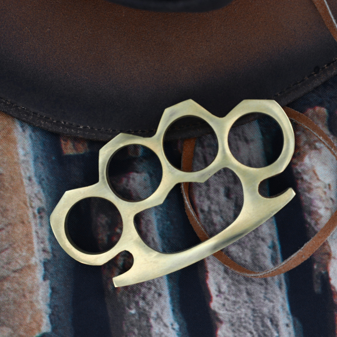  100% Solid Brass Classic Knuckle Duster Novelty Paper Weight Knuckles