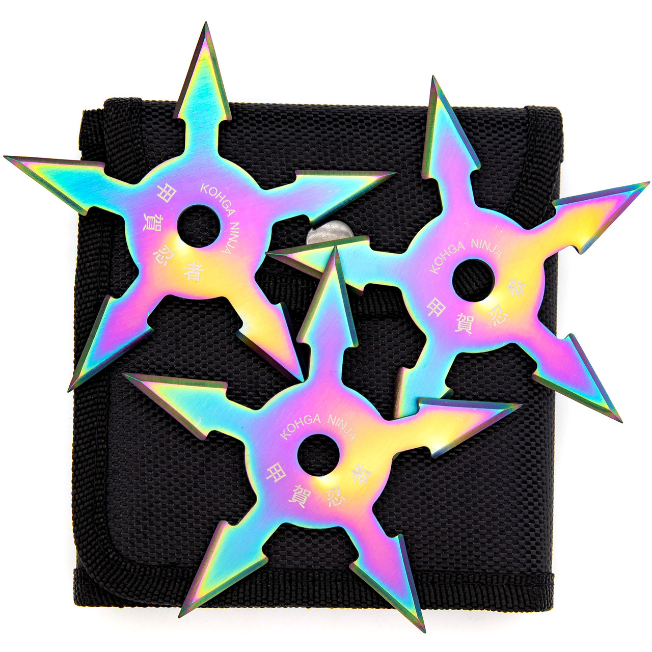 Khoga Ninja Set of 3 Sure Stick Five Point Shuriken Throwing Star