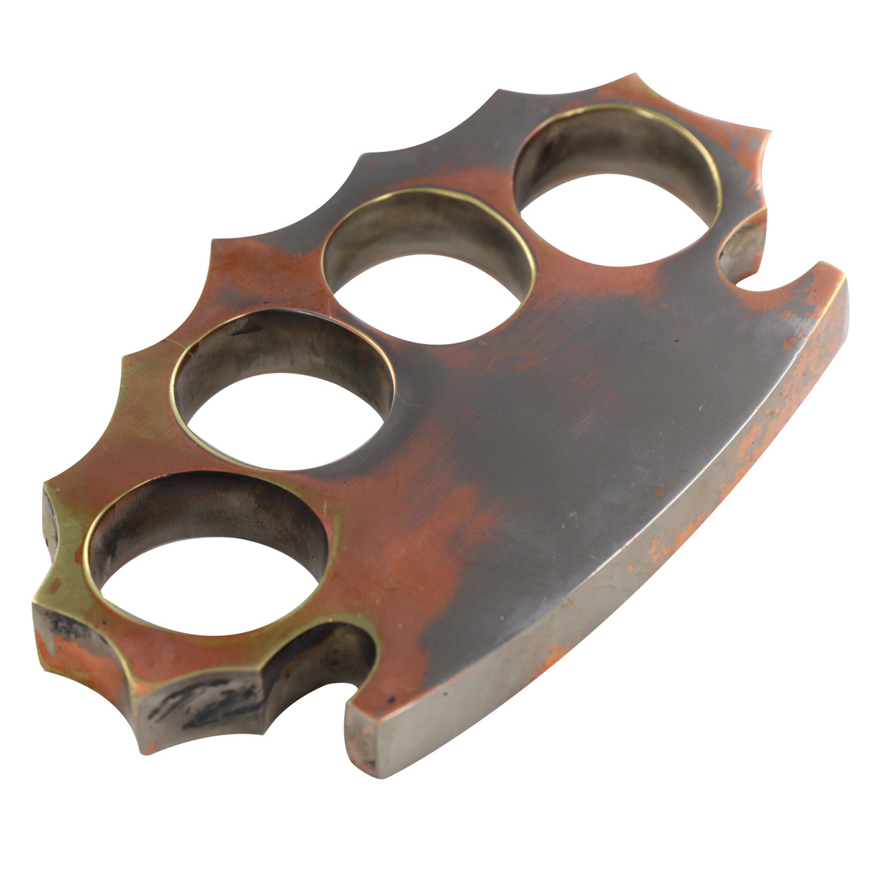 Splatter Scatter Silver & Copper Coated 100% Pure Brass Knuckle