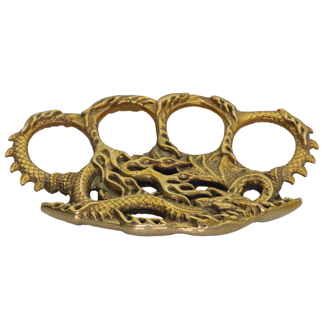 Splatter Scatter Silver & Copper Coated 100% Pure Brass Knuckle Spiked Four  Finger Functional Dual