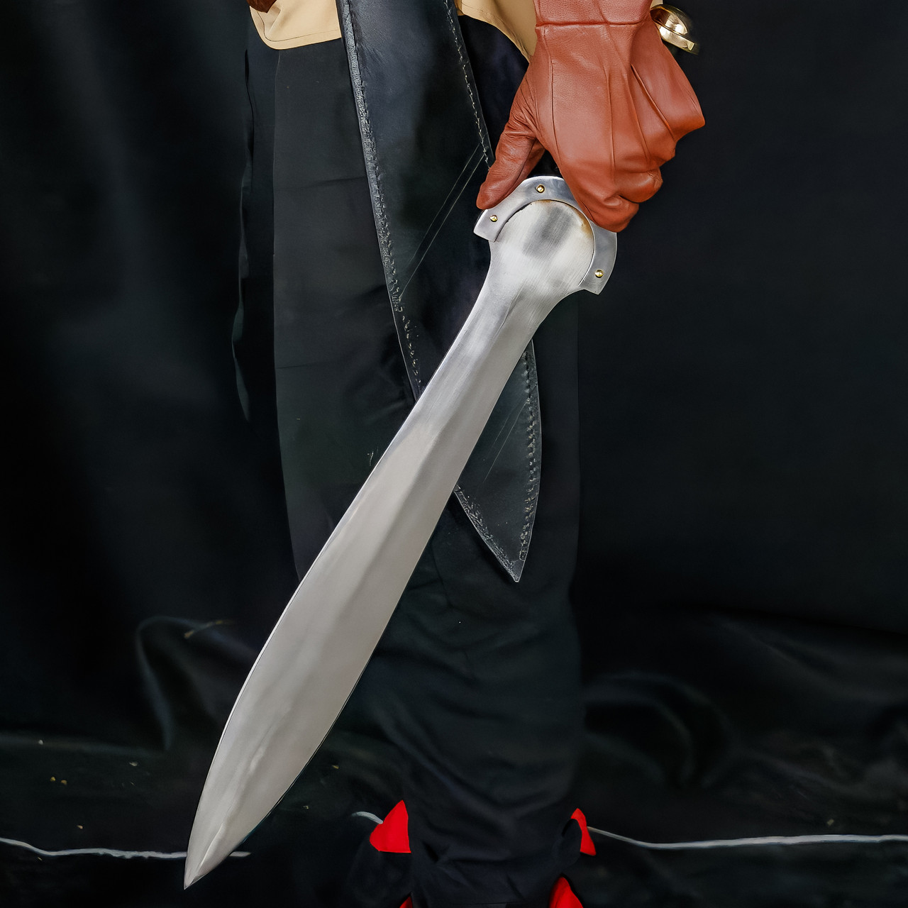 Daghda Exalted Celtic Style Leaf Blade Hand Forged High Carbon