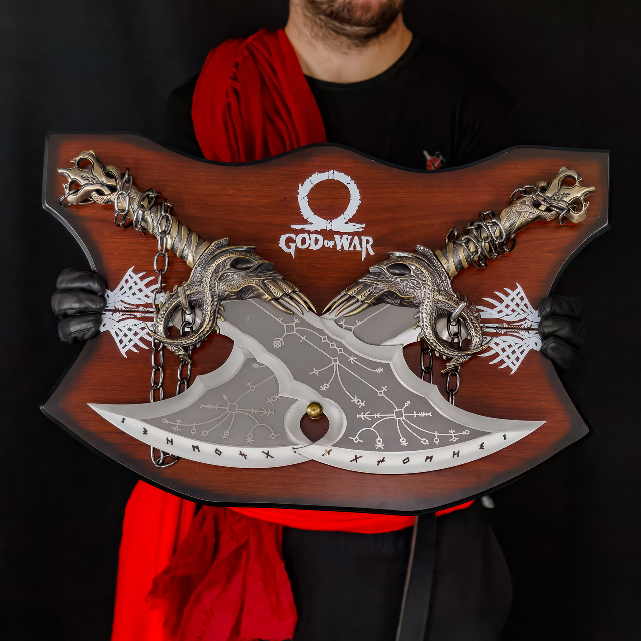 Ziqing God of War Blades of Chaos - 1:1 Metal Twin Blades Replica