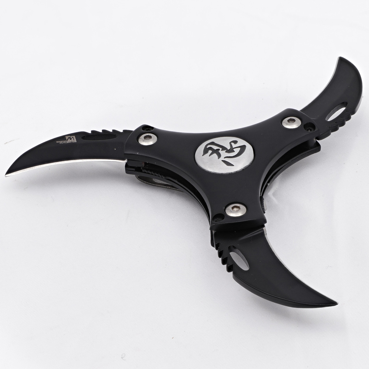 Cyclone Triple-Blade Fantasy Folding Knife – Stainless Steel Design