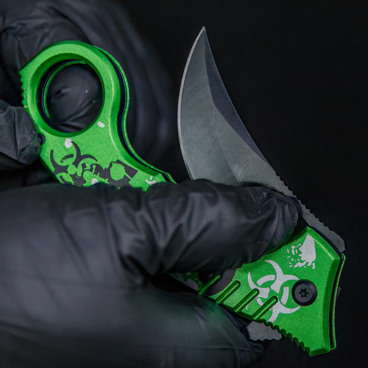 Shredded Spring Assisted Killer Karambit Knife