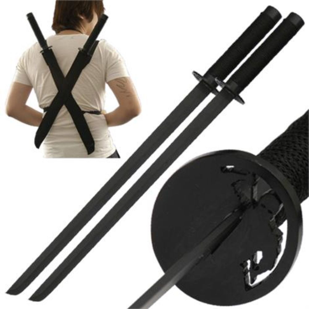 Ninja Assassin Twin Sword Set Black