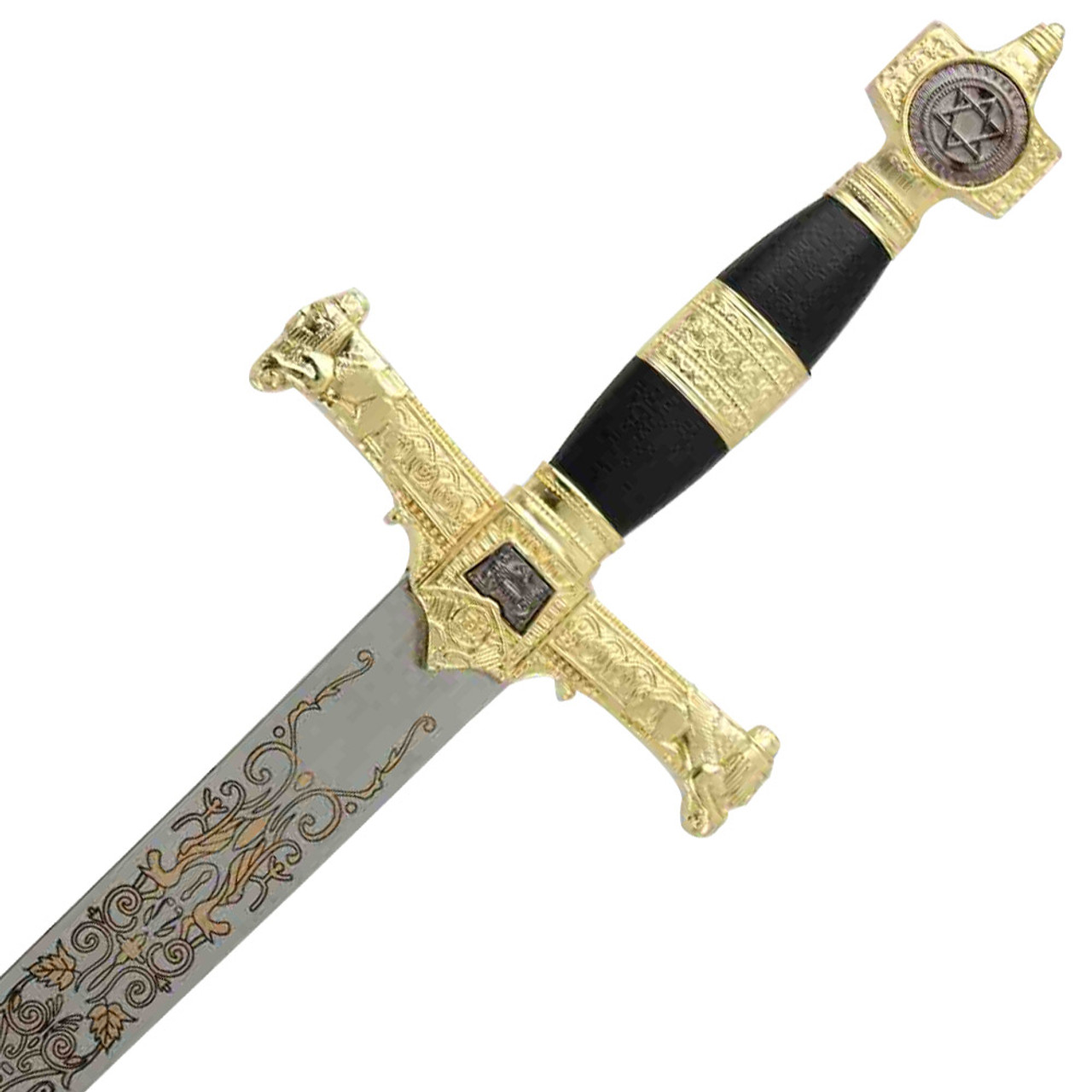 ●KING SOLOMON'S D.R.E.A.D. King Solomon Medieval Crusader Replica Longsword - Black