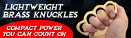 Lightweight Brass Knuckles – Compact Power You Can Count On