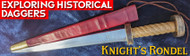 Exploring Historical Daggers and the Knight's Rondel