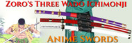 ​Navigate the Grand Line with Zoro's 3 Wado Ichimonji Anime Swords