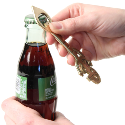Fisherman Brass Anchor with Rope Bottle Opener