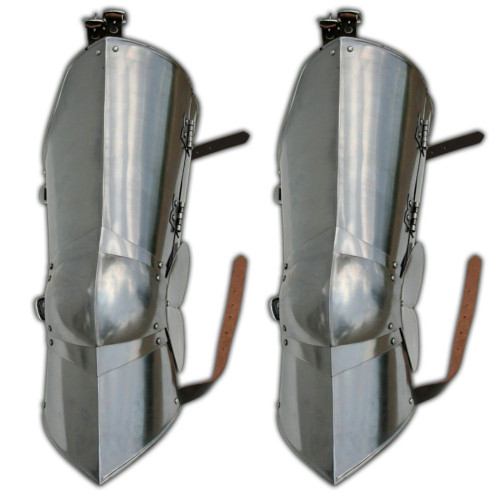 Forged Medieval Knight Leg Armor Poleyn Cuisse