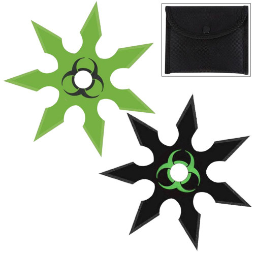 Infected Genocide 7 Point Throwing Star 2 Piece Set