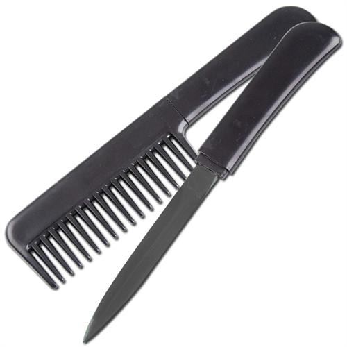 Secure Cosmetics Stealth Comb Self Defense Knife Black