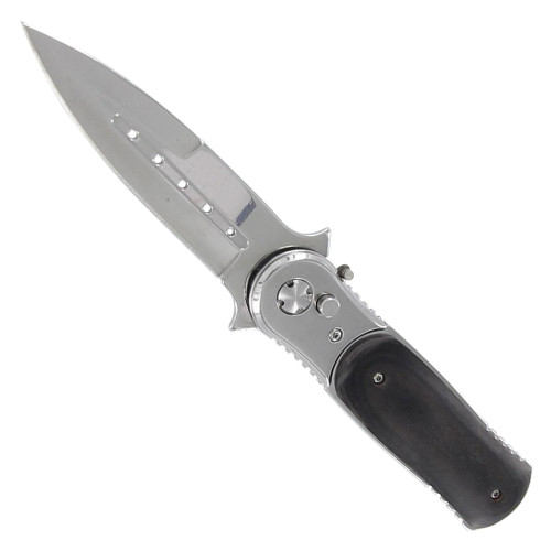 Automatic Switchblade Stiletto Knife Wood Handle