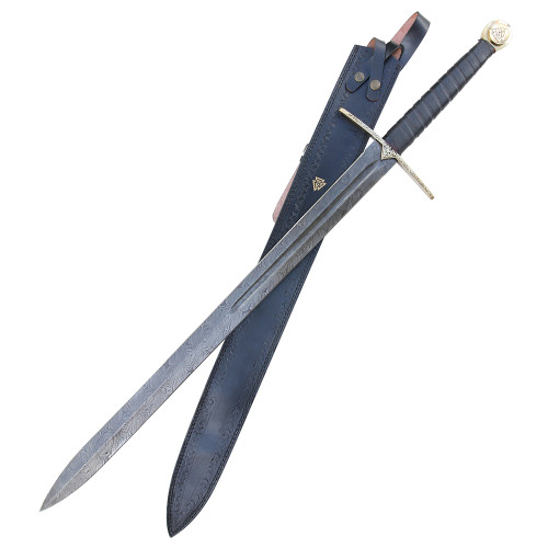 Einherjar Blade of Valhalla Damascus Steel Viking Long Sword