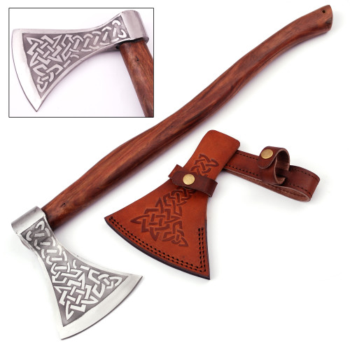 Herleifr Traditional Medieval Viking Battle Axe | Plain Handle |