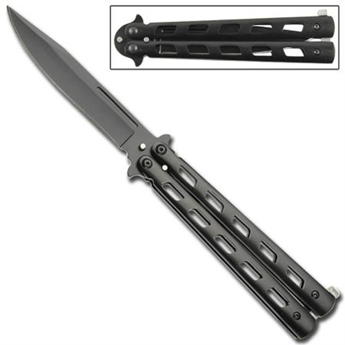 Unchained Balisong Butterfly Knife - Black