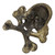 Brass Jolly Roger Pirate Hat Ornament Brass Jolly Roger Pirate Hat Ornament