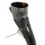XL Drinking Horn with Black Leather Belt Frog