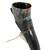 XL Viking Drinking Horn with Black Leather Frog Belt Holder XL Viking Drinking Horn with Black Leather Frog Belt Holder