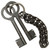 Dungeon Guardian Iron Prison Padlock with Keys