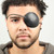 Pirate Captain Leather Eye Patch Black