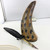 Distressed Concave Genuine Cow Horn Paperweight