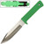 Full Tang Clip Point Hunting Knife Green
