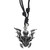 Flying Skull & Spine Pewter Necklace Flying Skull & Spine Pewter Necklace