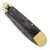 Weathered Ash Lever Lock Damascus Auto Knife