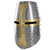 Mighty Great Brass 18g Helm Knights Helmet