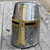 Mighty Great Brass 18g Helm Knights Helmet