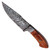 Damascus Full Tang Top Quality Flame Ridge Hunt For LifeHunting Knife