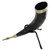 Horns of Odin Viking Drinking Horn Set with Brass Stand