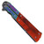 Balisong Damascus Volcanic Blast Pocket Knife