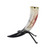 Horn of Olaf Bloody Peacock Feather Medieval Drinking Horn