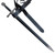 Honorable Swordsmen Genuine Black Leather Adjustable Baldric Belt Honorable Swordsmen Genuine Black Leather Adjustable Baldric Belt
