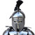 Ancient Greece Italo-Corinthian Helmet with Black Plume