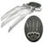 Lie in Wait 3 Blade Claw Dagger with Display Plaque