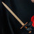 Medieval Wooden Training Sword - Walnut Brown | Beech Wood w/ Leather-Wrapped Handle | Medieval Crusader Wooden Sword