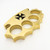 Walk on the Wired Side 100% Pure Brass Knuckle Paper Weight Accessory | Cross Design