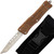 Gleaming Woodland Damascus Textured Tanto Automatic OTF Knife w/ Wood Design Handle