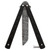 Black Butterfly Balisong Knife with Hard ABS Sheath | Tanto Point Blade | Damascus Steel