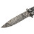 Micarta Simple Butterfly Black Knife | Damascus Steel Blade | Drop Point