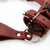 Right-Handed Universal Adjustable Bovine Leather Sword Frog | Maroon