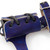 Right-Handed Universal Adjustable Bovine Leather Sword Frog | Blue