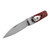 Last Kiss Automatic Stainless Steel Lever Lock Switchblade Knife | Red Wood Handle