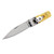 Hornets Nest Automatic Stainless Steel Lever Lock Switchblade Knife | Cream ABS Handle