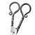 Practiced Fruition Functional Forged Iron Shears Antique Finish Sharpened Medieval Scissors w/ Twisted Handle Design